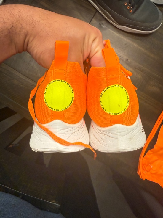 Nike x Off-White orange World Cup running sneakers zoom fly size 13